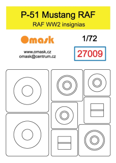 27009 1/72 P-51 Mustang RAF insignias
