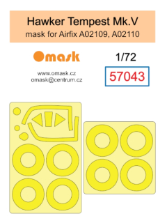 57043 1/72 Hawker Tempest Mk.V mask (for Airfix)