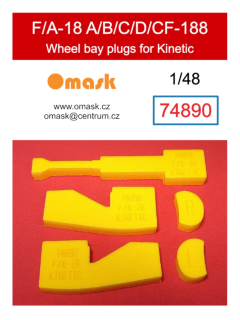 74890 1/48 F/A-18 A/B/C/D/CF-188 wheelbay plugs (for Kinetic)