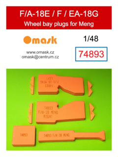74893 1/48 F/A-18E / F / EA-18G wheelbay plugs (for Meng)