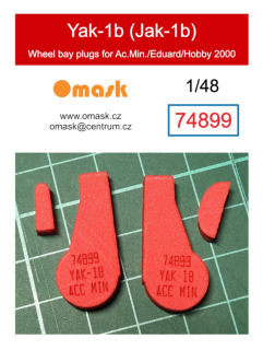 74899 1/48 Jak-1b wheel bay plugs (for Accurate Miniatures/Eduard/Hobby 2000)