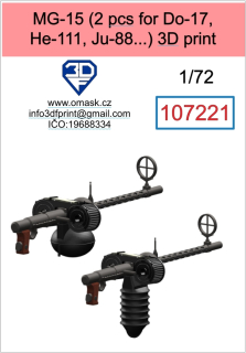 107221 1/72 MG-15 (2 pcs for Do-17, He-111, Ju-88...)