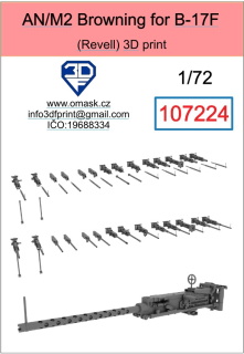 107224 1/72 Guns AN/M2 for B-17F (Revell)
