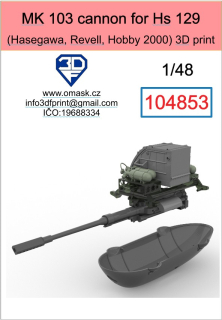 104853 1/48 MK 103 canon with pod for Hs 129