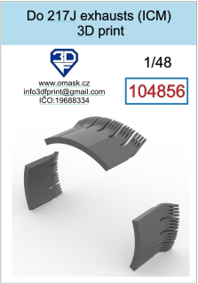 104856 1/48 Do 217 J exhausts (ICM)