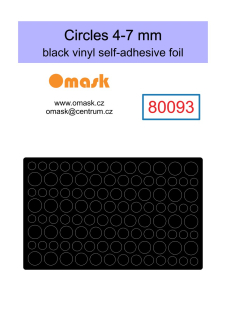 80093 Circles 4-7 mm (Vinyl stickers)