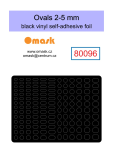 80096 Ovals 2-5mm (Vinyl stickers)