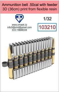 103210 1/32 Ammunition belt .50cal with feeder