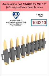 103213 1/32 Ammunition belt 13X64b for MG 131