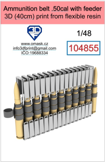 104855 1/48 Ammunition belt .50cal with feeder