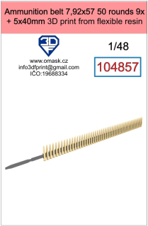 104857 1/48 Ammunition belt 7.92x57