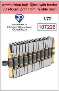 107226 1/72 Ammunition belt .50cal with feeder