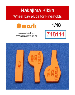 748114 1/48 Nakajima Kikka wheel bay plugs (for Finemolds)