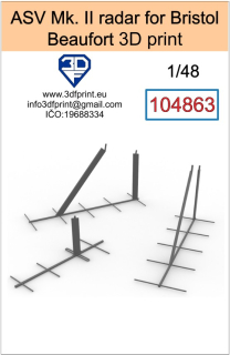 104863 1/48 ASV Mk.II radar for Bristol Beaufort